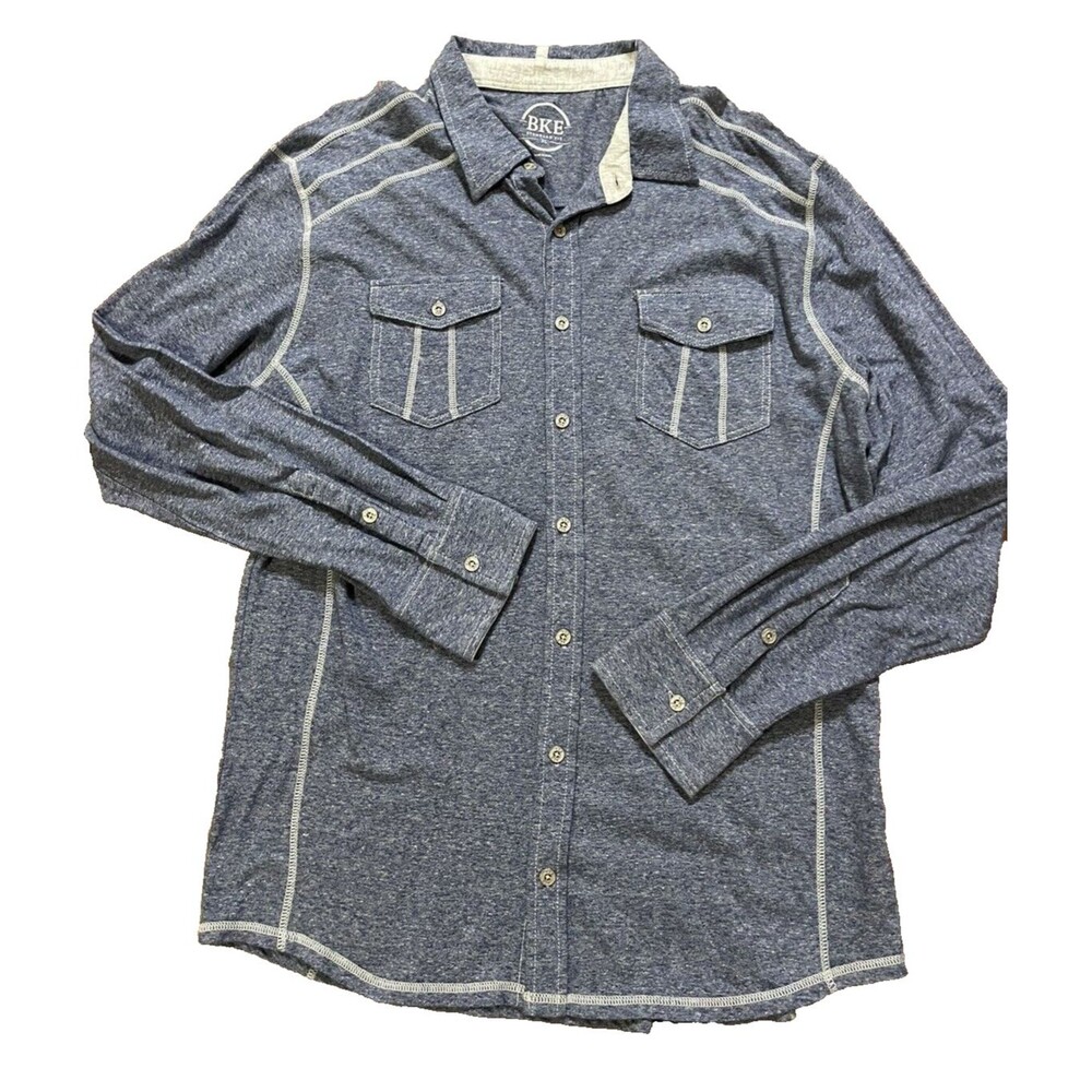 BKE Men's Long Sleeve Button Up Shirt Size XL